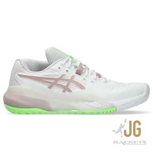 Asics Gel Resolution X Womens (Wide) Tennis Shoe White/Morganite