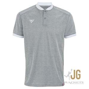 Tecnifibre Mens Team Mesh Polo Silver