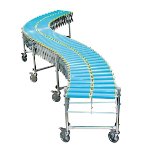 Extendaflex Roller Conveyor 609mm Wide 2 Rollers per Shaft 7 Legs – EXTR609 - &hellip;
