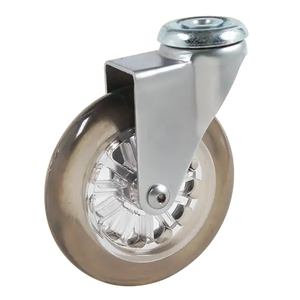 Bolt Hole Castor 100mm Polyurethane 60kg – DCBH100PU - Rex Industrial Equipment NZ