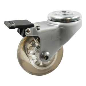 Bolt Hole Castor Brake 75mm Polyurethane 50kg – DCBH75PUBK - Rex Industrial Equipment NZ