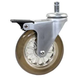 Stem/Circlip Castor Brake 100mm Polyurethane 60kg – DCS100PUBK - Rex Industria&hellip;