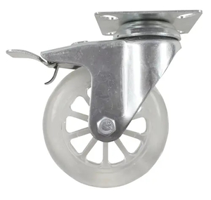 Swivel Plate Brake Castor 100mm Polyurethane 70kg – EHI100DCPB - Rex Industria&hellip;