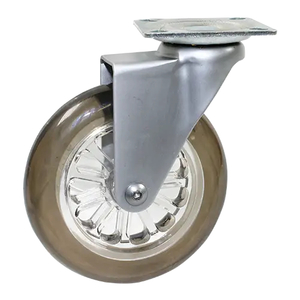 Swivel Plate Castor 100mm Polyurethane 60kg – DCP100PU - Rex Industrial Equipment NZ