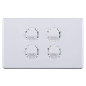 Products: 4 Gang Switch White