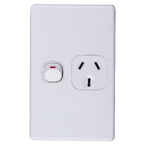 Products: 15a Single Powerpoint White-v