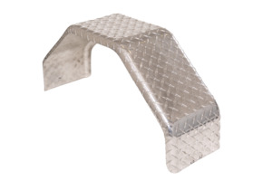 Light Trailer - Single flat top aluminium propellor checkerplate mudguards - Rhi&hellip;