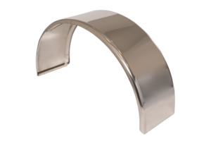 Light Trailer - Single round stainless steel mudguards - Rhino Manufacturing NZ