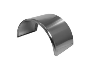 Stainless Steel Smooth Mudguard - duals - Rhino Manufacturing NZ