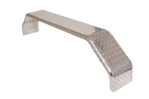 Light Trailer - Tandem flat top aluminium propellor checkerplate mudguards - Rhi&hellip;