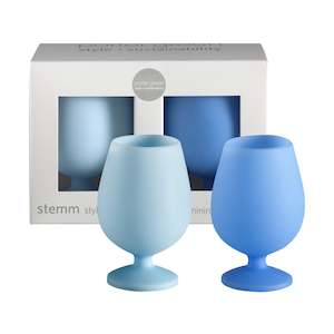 Porter Green | Stemm | Silicone Unbreakable Wine Glasses | Sky + Kingfisher