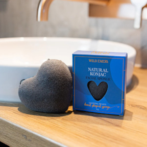 Wild Emery Natural Konjac Sponge - Charcoal