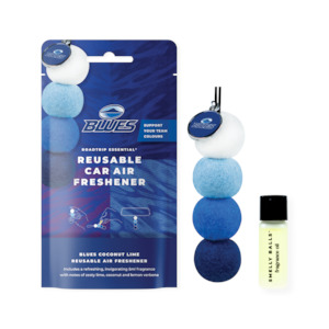 Reusable Car Air Freshener AUCKLAND BLUES - Coconut + Lime