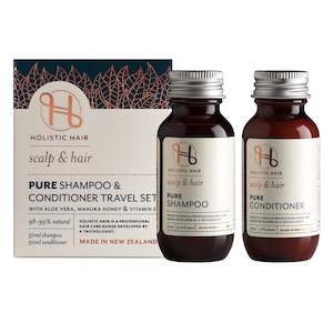 Hair: Holistic Hair Pure Shampoo & Conditioner Travel Set - 2x 50ml