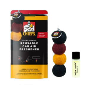 Reuseable Air Freshener: Reusable Car Air Freshener HAMILTON CHIEFS - Coconut + Lime