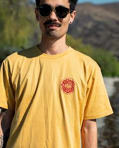 Merch: Can Tab Tee - Mustard/Red