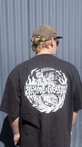 Merch: Skeleton tee - Black