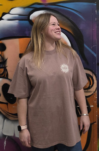 Pink - Cream Print - Skeleton tee