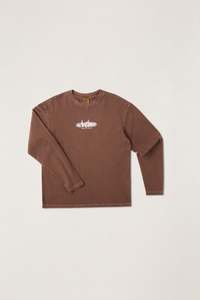 Sounds Contrast Ls T-Shirt Chocolate