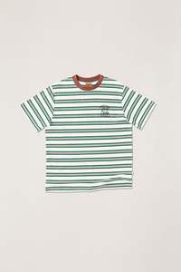 Mens T Shirts: Peace Sun Vintage Stripe Ss T-Shirt White