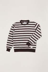 Stria Sherpa Crew Fleece Chocolate