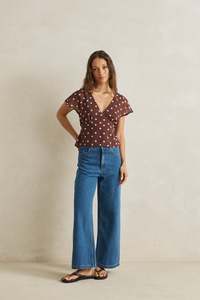 Womens New Arrivals: Penny Top Chocolate