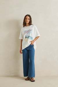 Sandy Cove Oversized T-Shirt Natural