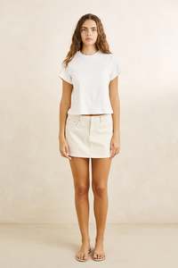 Bennie Pointelle Tee White