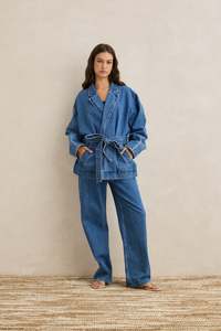 Womens Jackets: Shoreline Denim Blazer Indigo