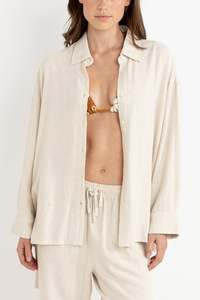 Sunray Oversized Long Sleeve Shirt Oat