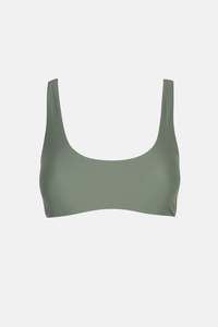Classics Swimwear: Classic Crop Top Olive