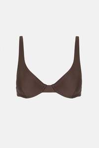 Classics Swimwear: Classic Underwire Top Chocolate