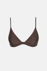 Classics Swimwear: Classic Bralette Top Chocolate