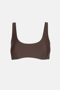 Classics Swimwear: Classic Crop Top Chocolate