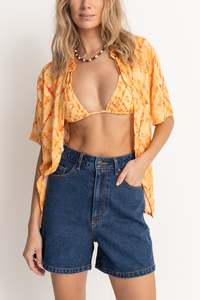 Sets: Fiesta Tie Dye Short Sleeve Shirt Orange