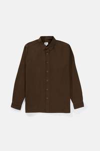 Set Classic Linen Ls Shirt: Classic Linen LS Shirt Chocolate