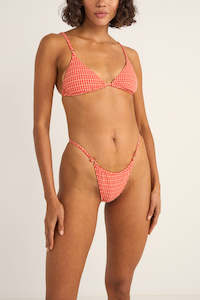 Lola Check Slide Tri Top