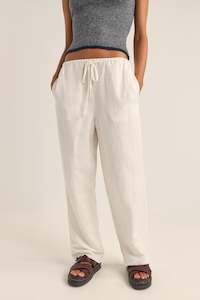 Frankie Elastic Pant White