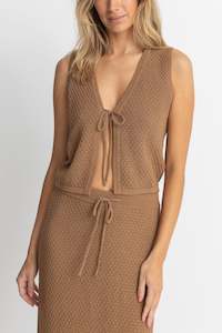 Jossie Knit Vest Chocolate