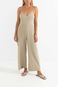 Luca Check Jumpsuit