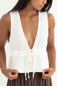 Keiki Plunge Top Cream