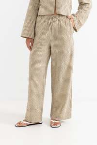 Luca Checked Drawstring Pant