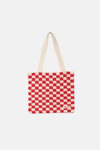 Womens New Arrivals: Lola Check Crochet Tote Bag