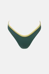 Lily Rib Contrast Hi Cut Pant Forest