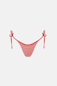 Lola Check Tie Side Hi Cut Pant