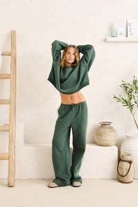 Womens Best Sellers: Contrast Sweatshirt Hunter