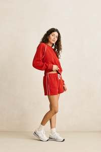 Pipe Polar Fleece Short Cherry