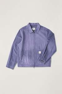Herringbone Sun Wash Jacket Vintage Blue