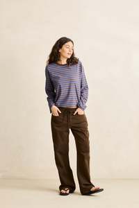 Porto Stripe Long Sleeve Cafe