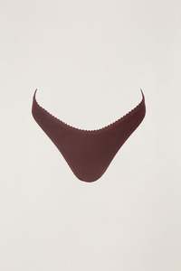 New Swim Arrivals: Essential Rib Scallop Hi Cut Pant Cafe